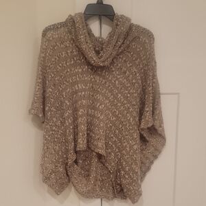 INC International Concepts Tan Cowl Neck Sweater